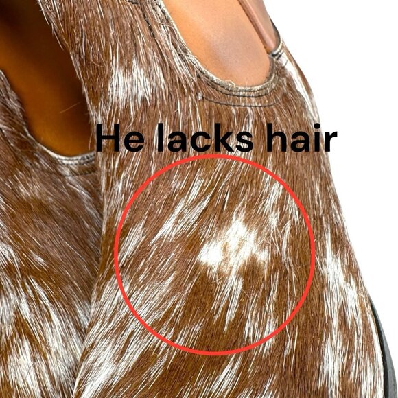 Alcala's Johnny Brown White Cow Hair Women 100% Leather Cowboy Boots Size 8.5 - Picture 11 of 12